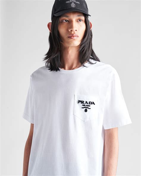 prada beyaz tshirt|prada t shirt sale.